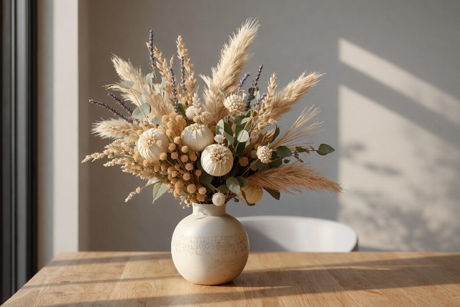 kytica zo sušených kvetov